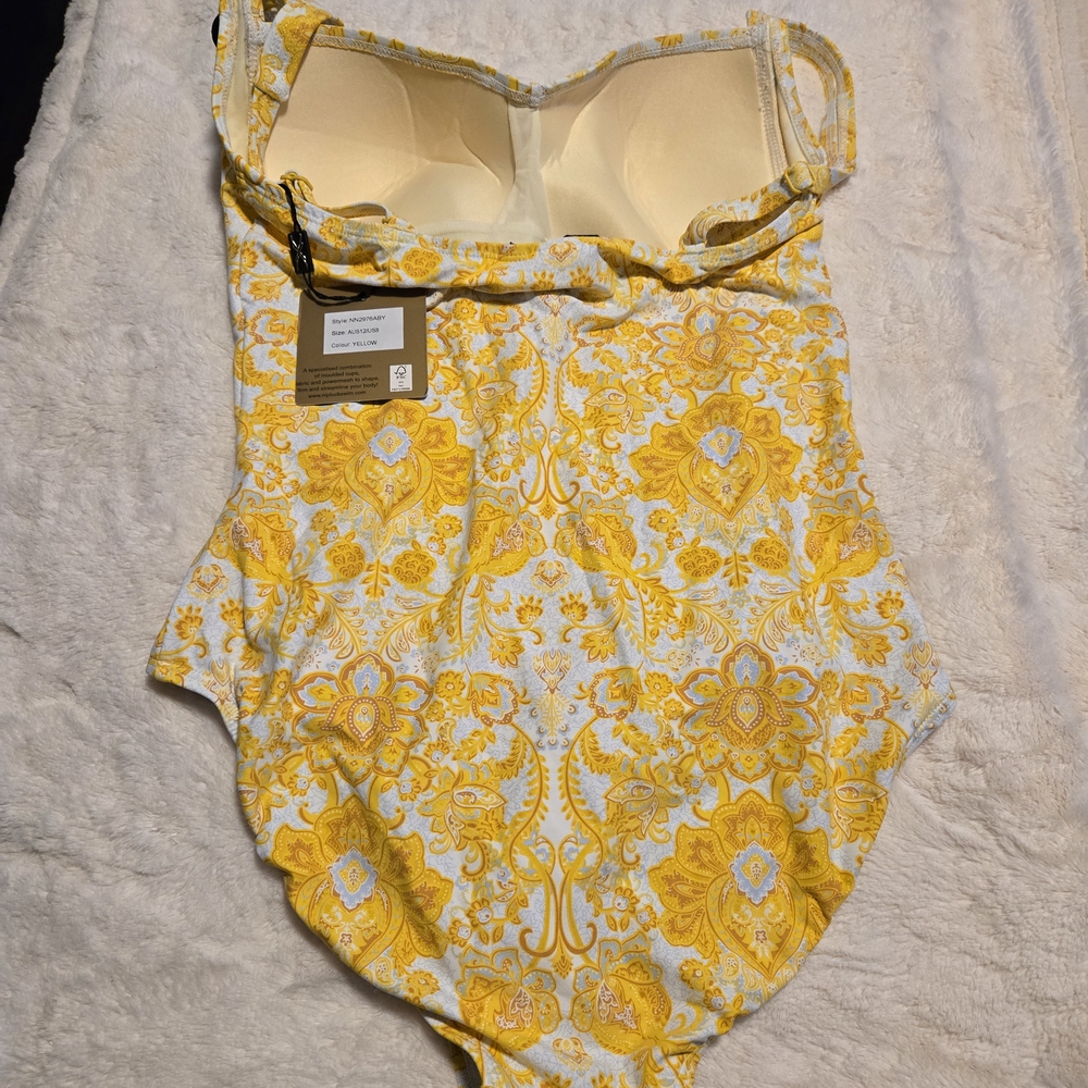 Miraclesuit Women's Yellow One Piece Swimsuit - Picture 2 of 6